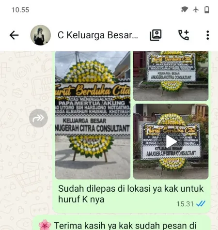 Pengiriman Papan Bunga Duka Bajangrejo Banyuurip